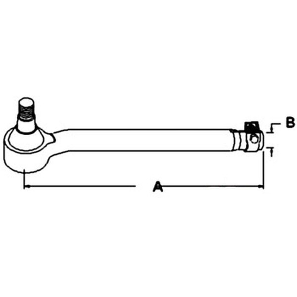 Aftermarket RH Tie Rod Fits FordNew Holland TW25 TW35 8530 8630 8730 8830 ZP0501205395 - main